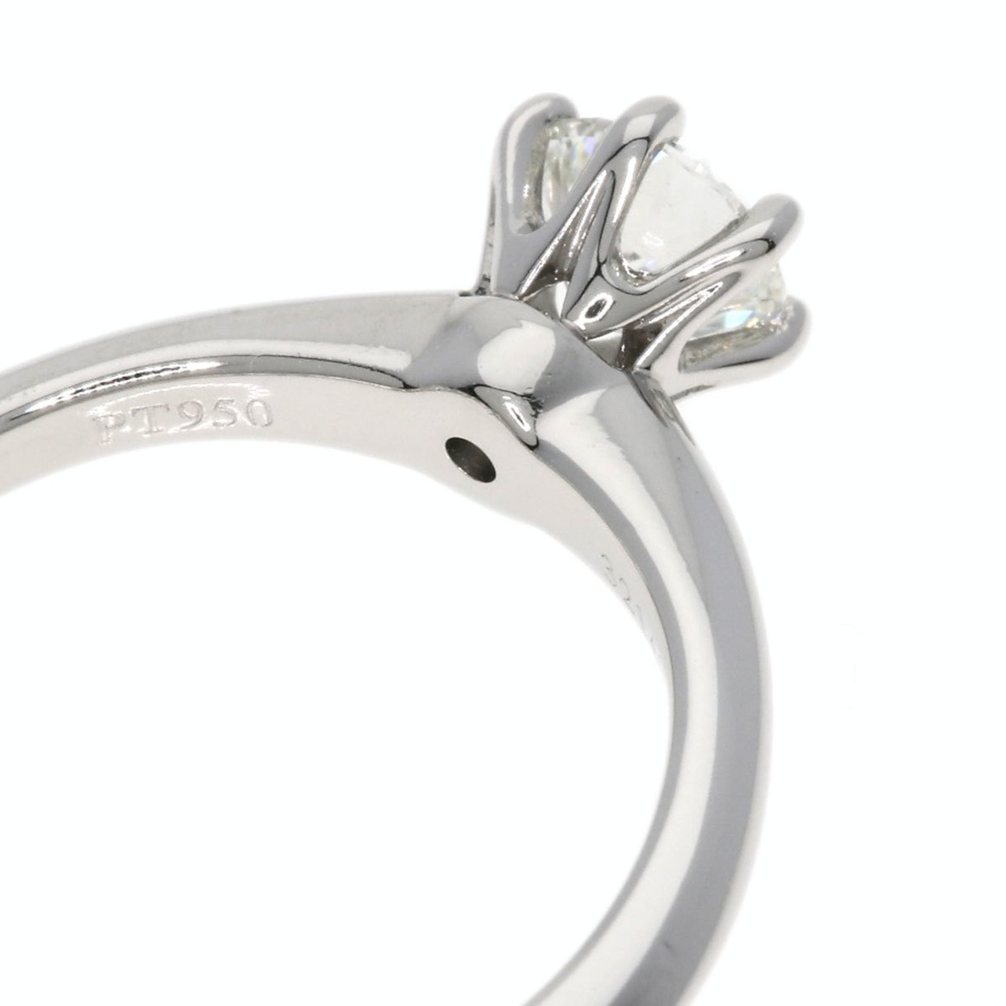 Tiffany Solitaire Diamond Knife Edge Ring, Platinum PT950, Women's, TIFFANY&Co.