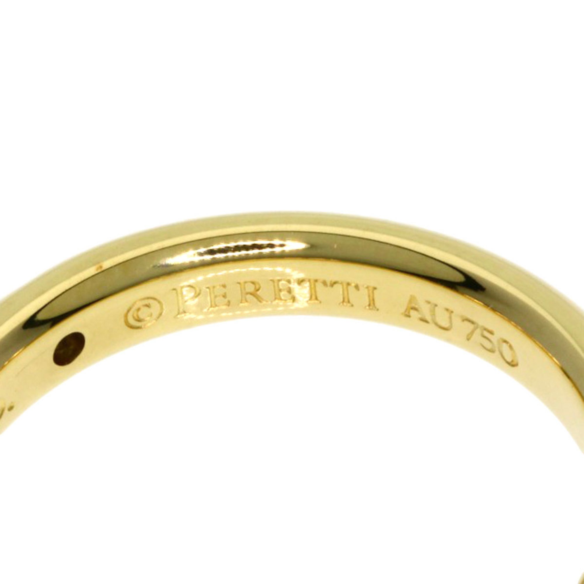 Tiffany & Co. Stacking Band Ring 1P Diamond K18 Yellow Gold Women's TIFFANY