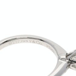 Tiffany Solitaire Diamond Knife Edge Ring, Platinum PT950, Women's, TIFFANY&Co.