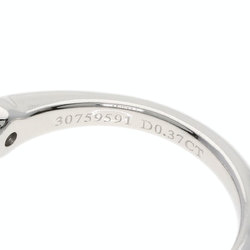 Tiffany Solitaire Diamond Knife Edge Ring, Platinum PT950, Women's, TIFFANY&Co.