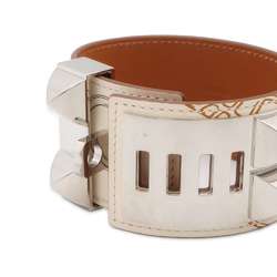 Hermes Bracelet Collier de Chien IN&OUT Print Nata Swift Size T2 B Engraved