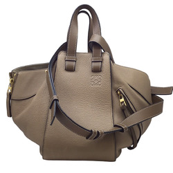 LOEWE Hammock Small Shoulder Bag Leather Beige Handbag Women Men