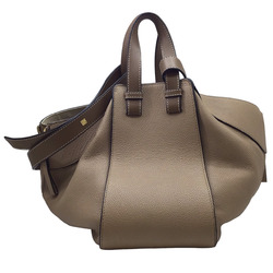 LOEWE Hammock Small Shoulder Bag Leather Beige Handbag Women Men