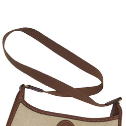 HERMES Hermes Vespa PM Toile Barenia Brown A stamp (1997) Canvas Chaine d'Ancre Shoulder Bag Women's Men's