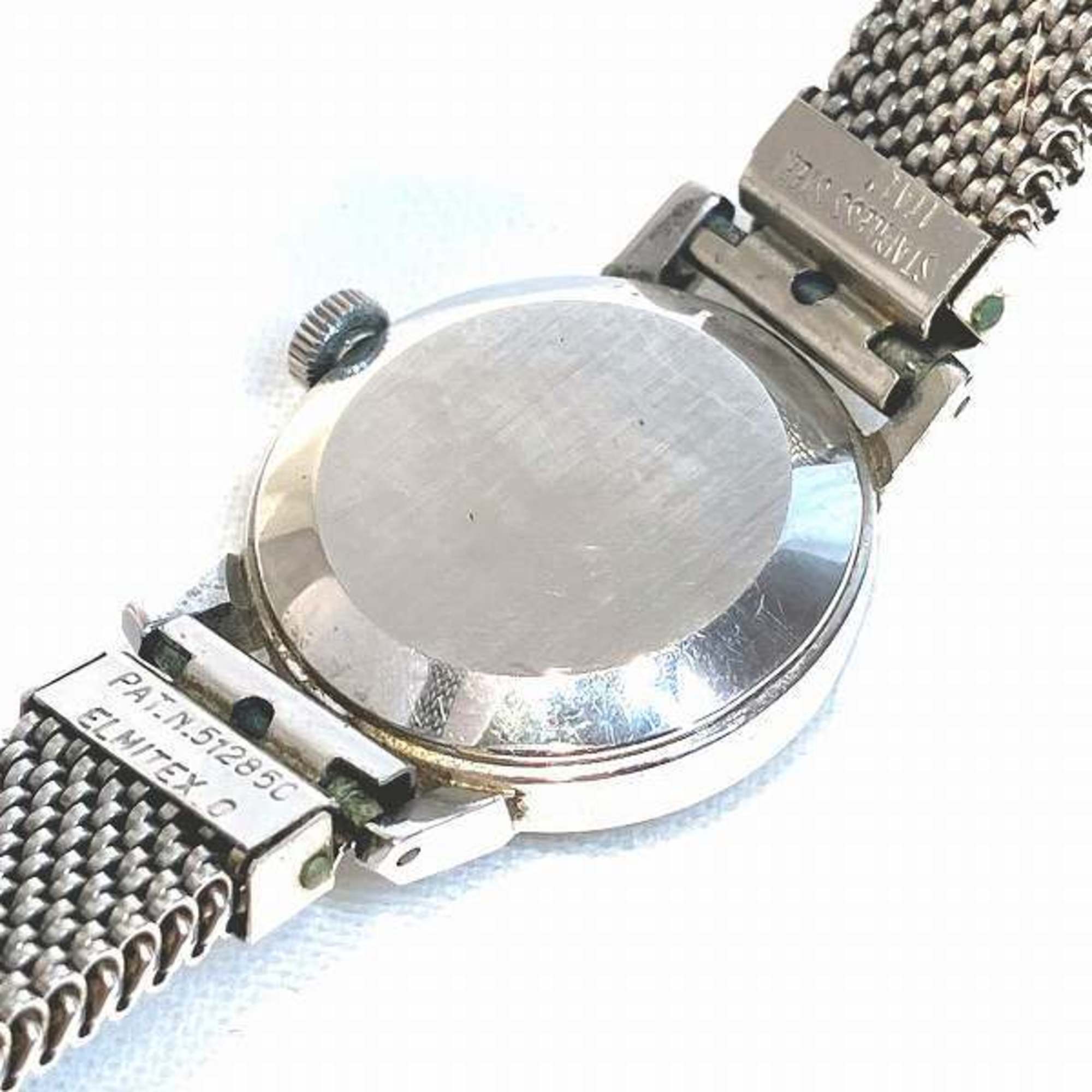 Omega De Ville Manual Winding Silver Dial Cut Glass Watch Ladies Wristwatch