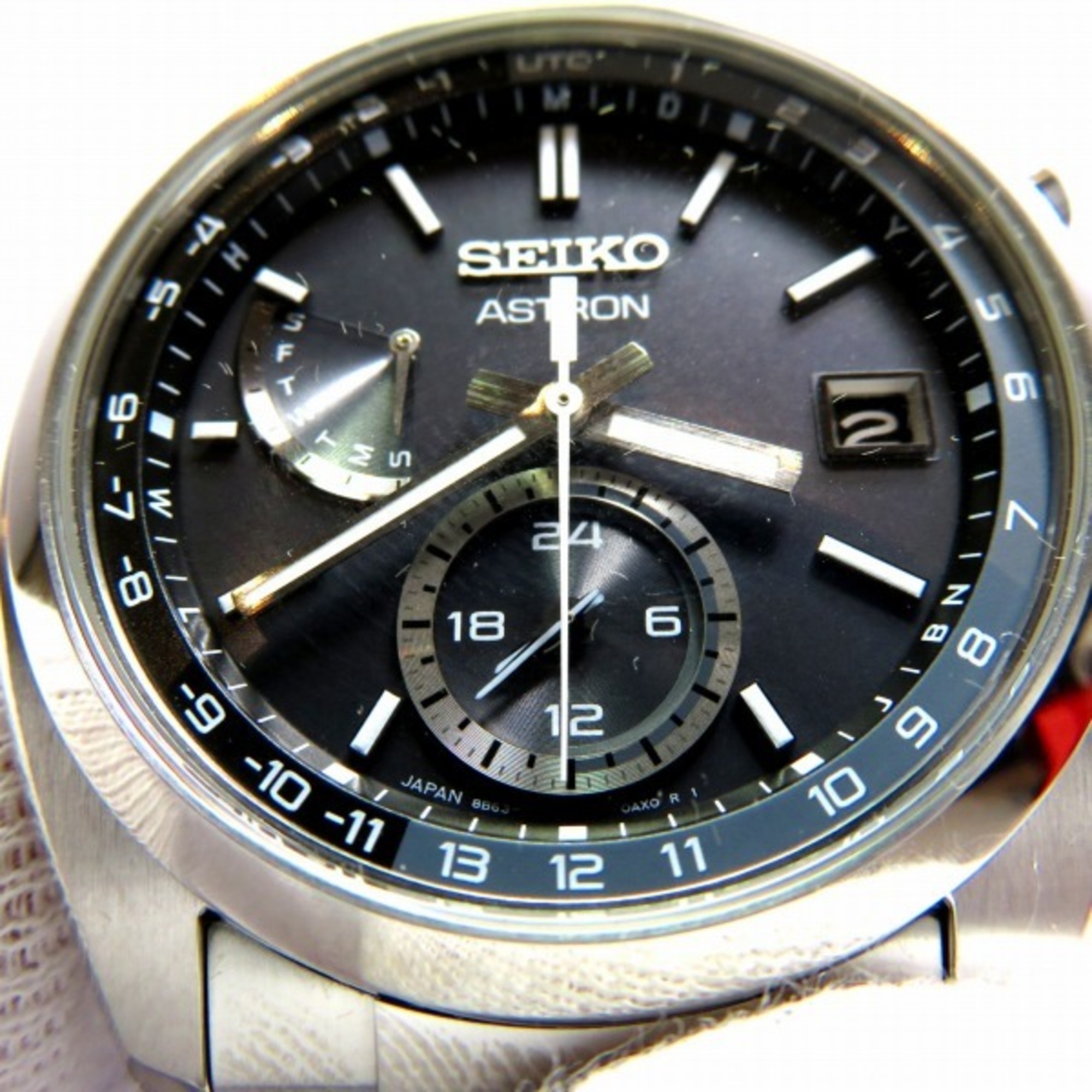 Seiko Astron SBXY015 Radio Solar Watch Men's