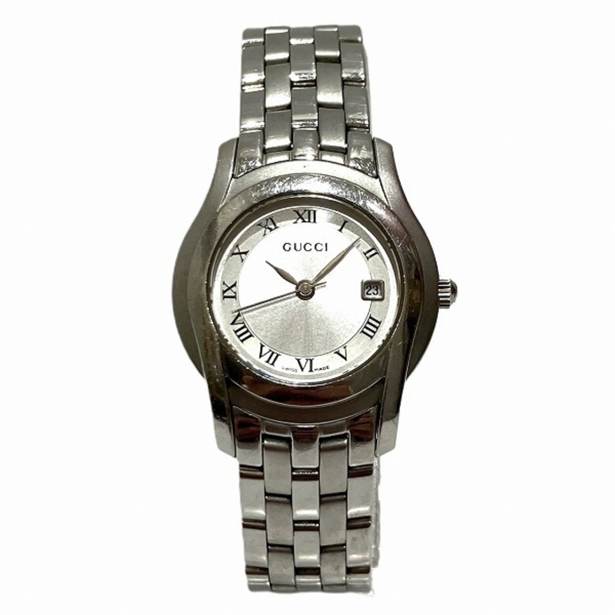 Gucci 5500L Quartz Silver Dial Watch Women's