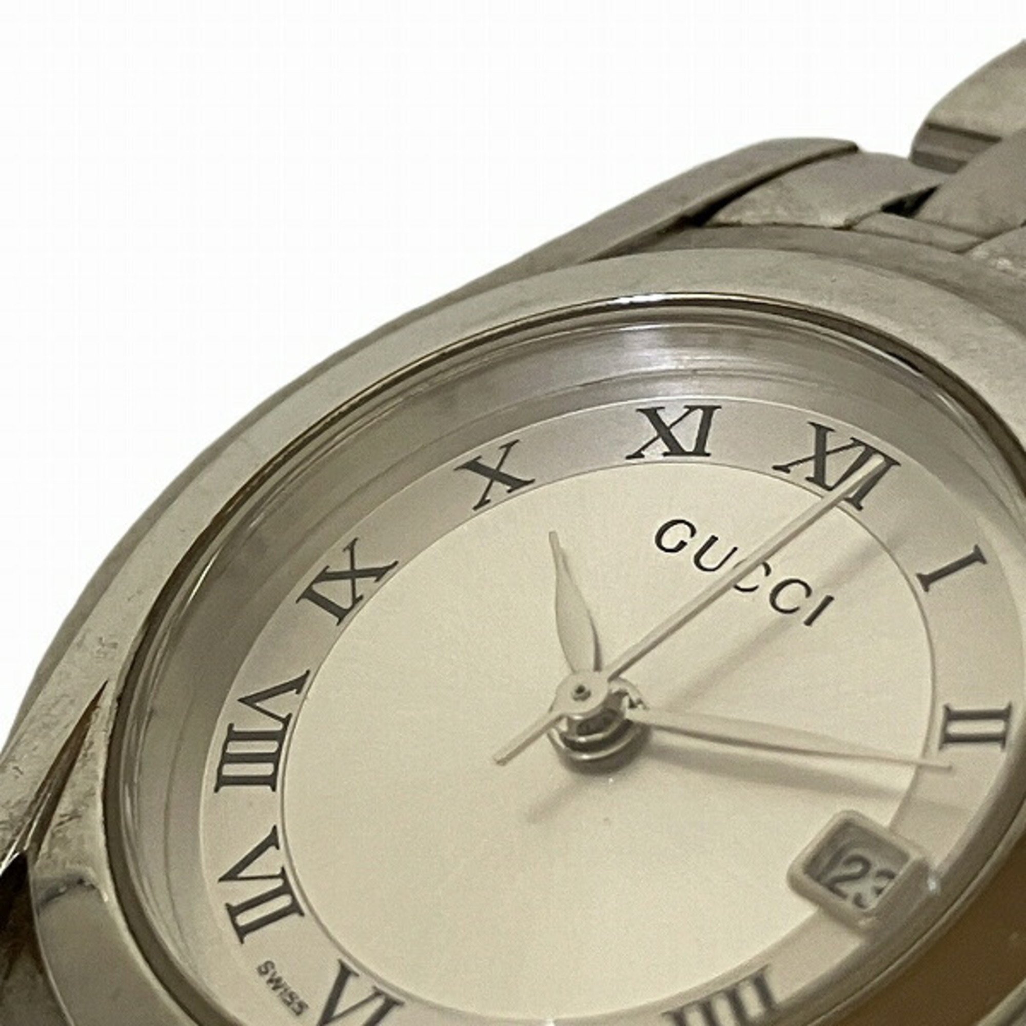 Gucci 5500L Quartz Silver Dial Watch Women's