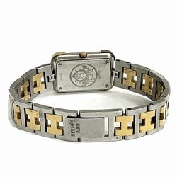 Hermes Cloajour CR1.220 Quartz Gold Dial Watch Women's Wristwatch