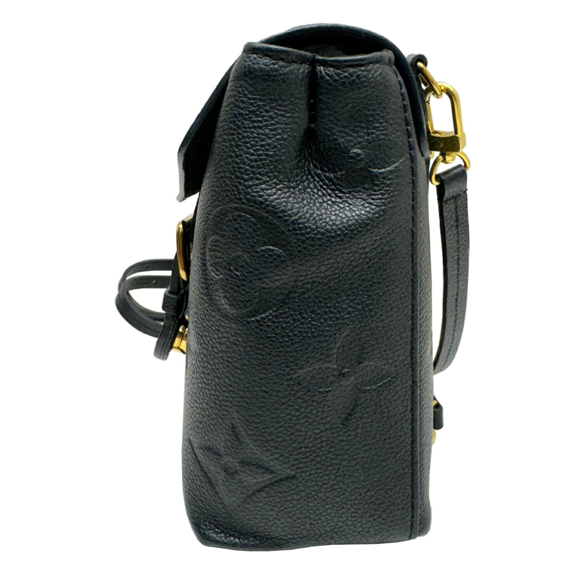 LOUIS VUITTON Tiny Backpack M80596 RFID IC Chip Rucksack Shoulder Bag Daypack Monogram Empreinte Leather Black Women's