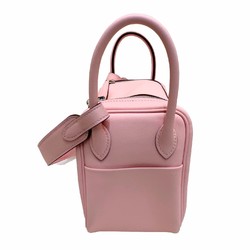 Hermes Lindy Rose Sakura Veau Swift U Stamp 2way Pink MINI Handbag Shoulder Bag Ladies