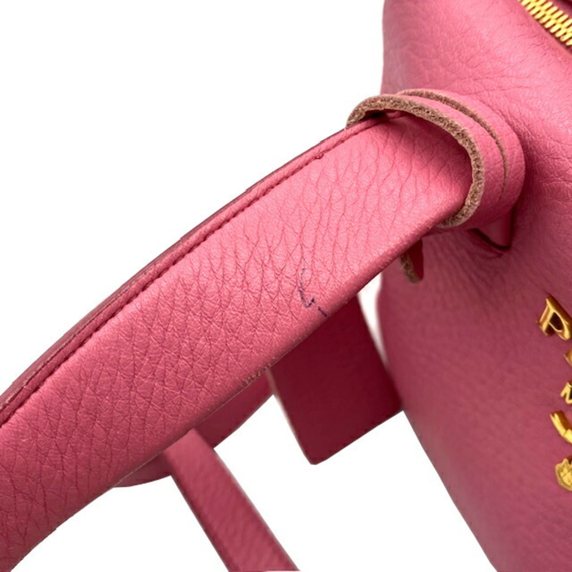 PRADA Prada 2way bag shoulder leather pink 1BA344