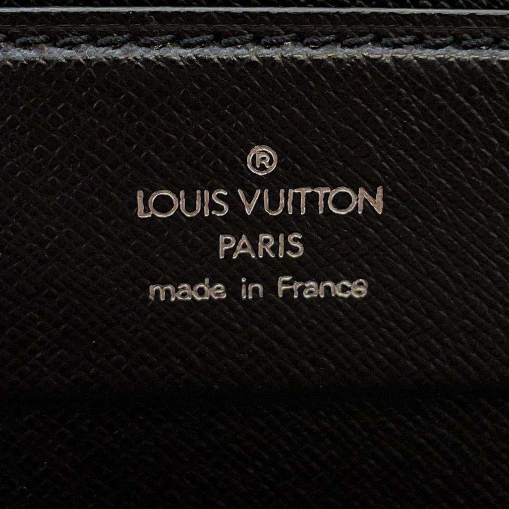 Louis Vuitton Attache Case Taiga Diplomat M30012 Bag Trunk Black