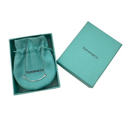 Tiffany & Co. T Smile Small Pendant Necklace AU750 750 K18WG 2.8g White Gold Women's