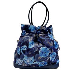 LOUIS VUITTON Louis Vuitton Noefull MM M94312 FO0199 Monogram Ikat Flower Tote Bag Shoulder Grand Blue