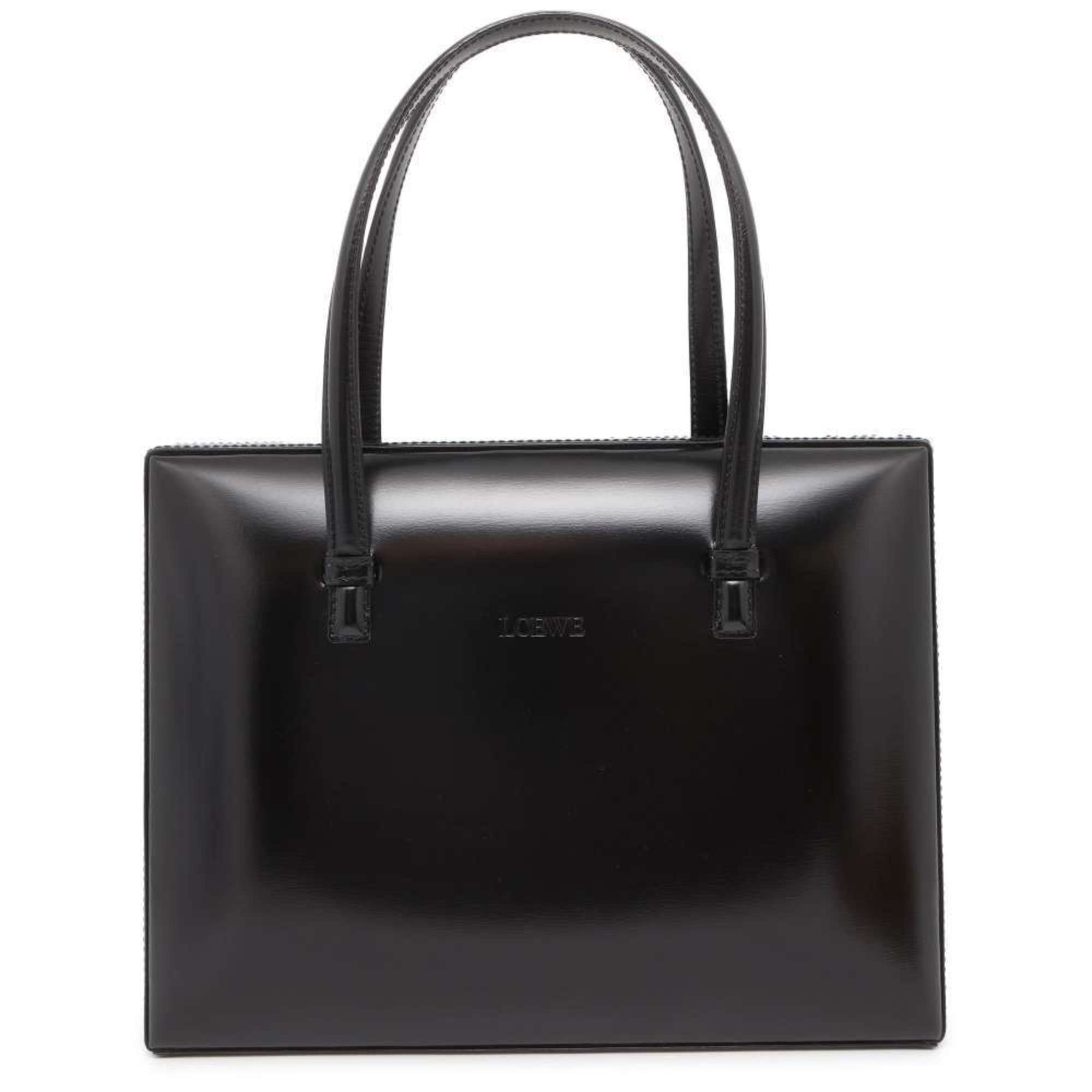 LOEWE handbag leather bag black