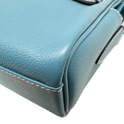 HERMES Kelly 24 PM New Blue Jean Evercolor W Stamp 2024 Men's Women's Shoulder Bag