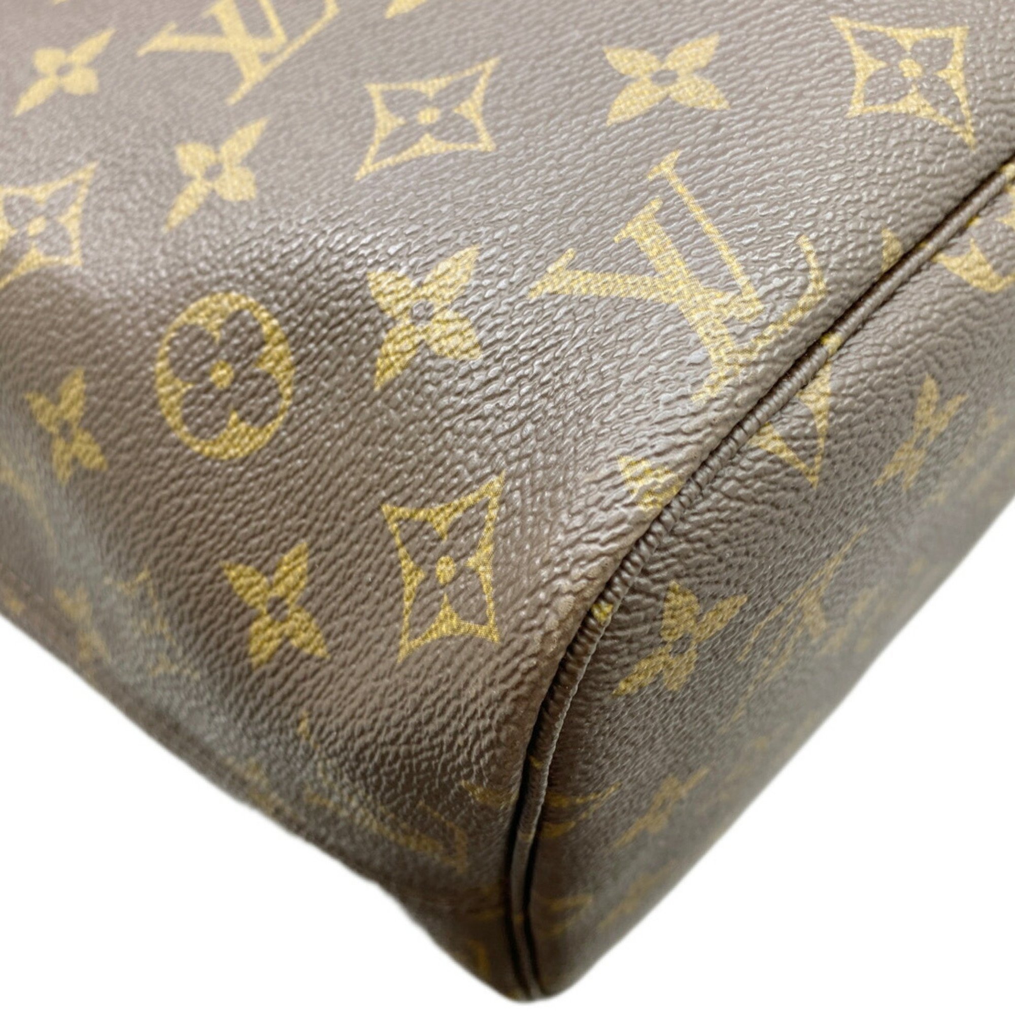 Louis Vuitton Neverfull MM Shoulder Bag Tote Monogram Brown M40156 Women's M46987 MS2151