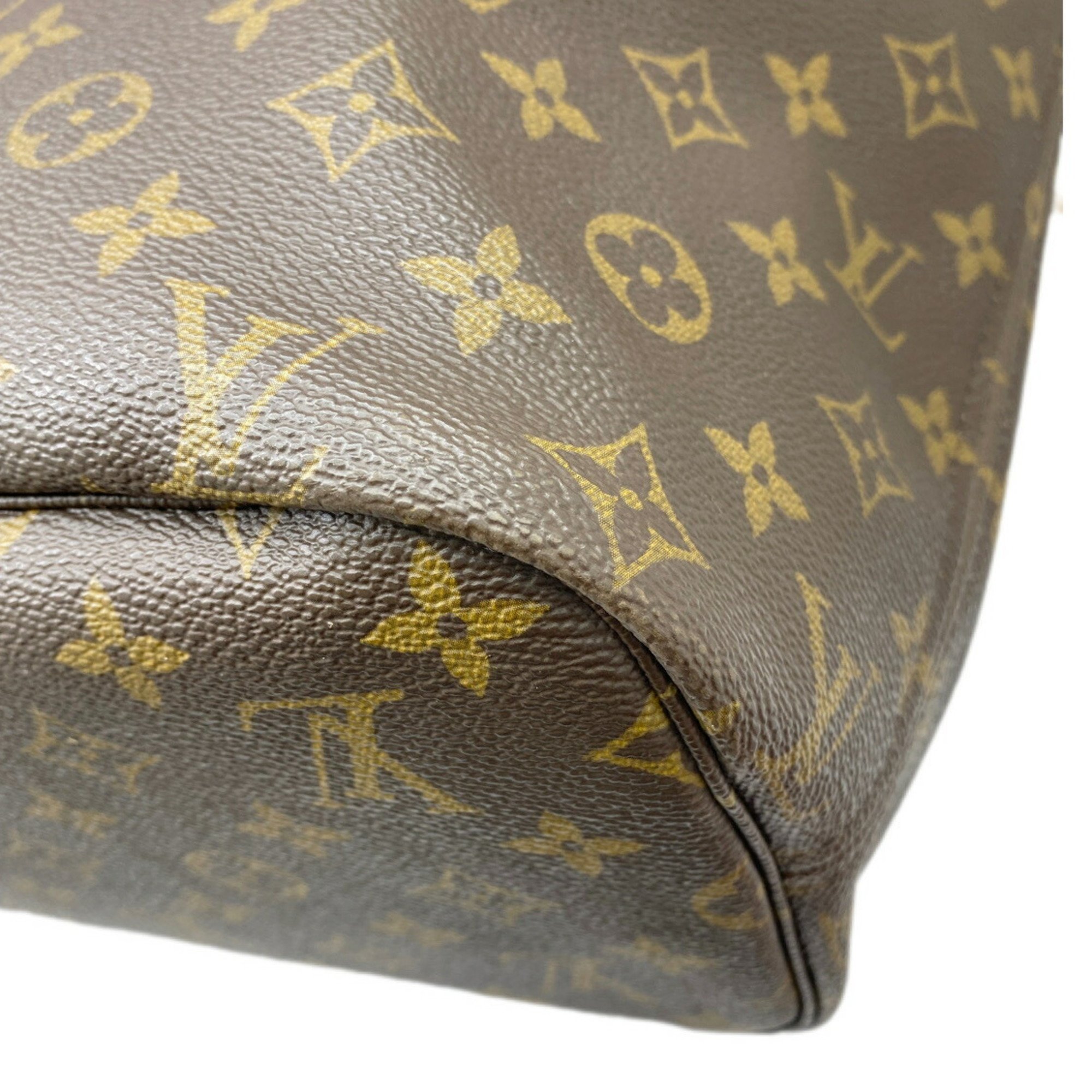 Louis Vuitton Neverfull MM Shoulder Bag Tote Monogram Brown M40156 Women's M46987 MS2151