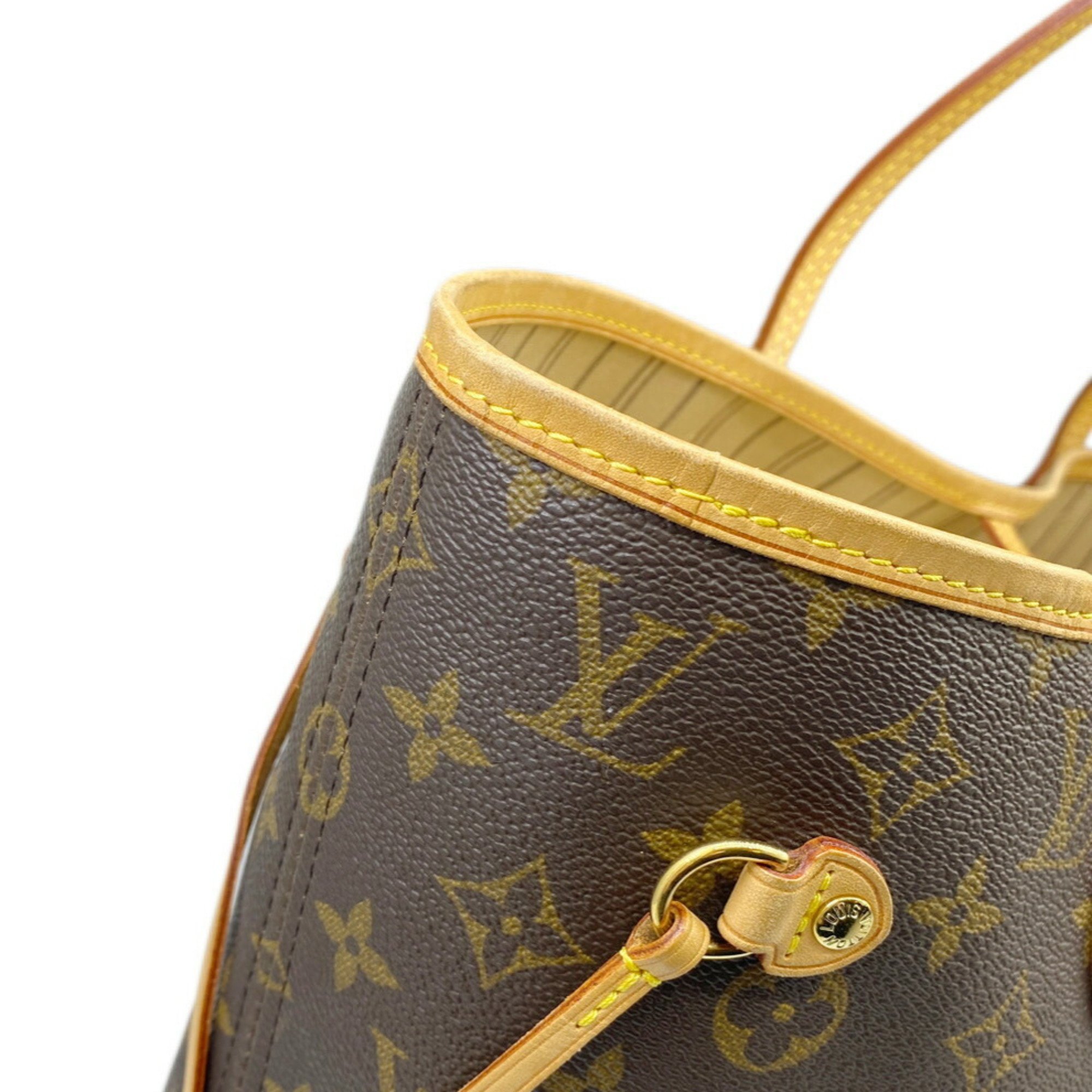 Louis Vuitton Neverfull MM Shoulder Bag Tote Monogram Brown M40156 Women's M46987 MS2151