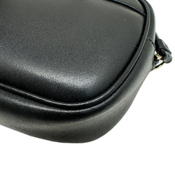 Salvatore Ferragamo Vara Shoulder Bag Ribbon Black Leather Women's