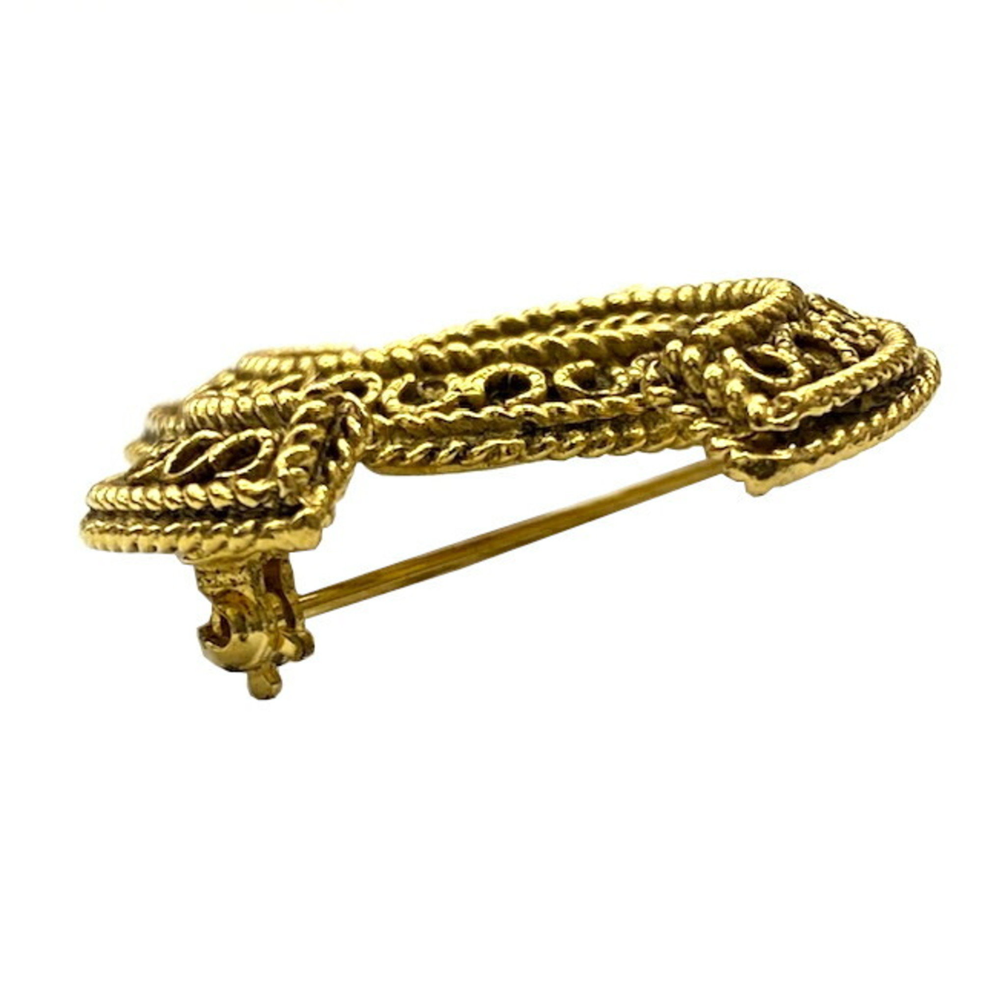 CHANEL Coco Mark Brooch Gold