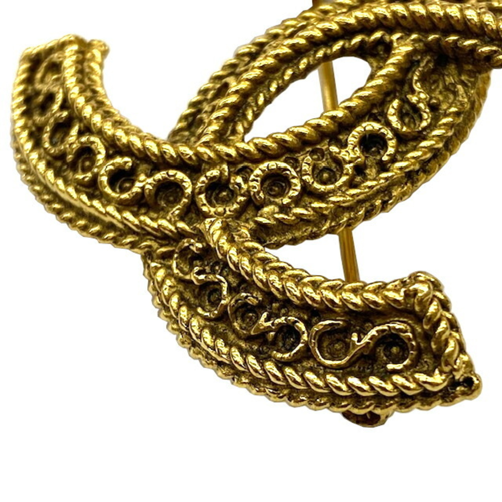 CHANEL Coco Mark Brooch Gold