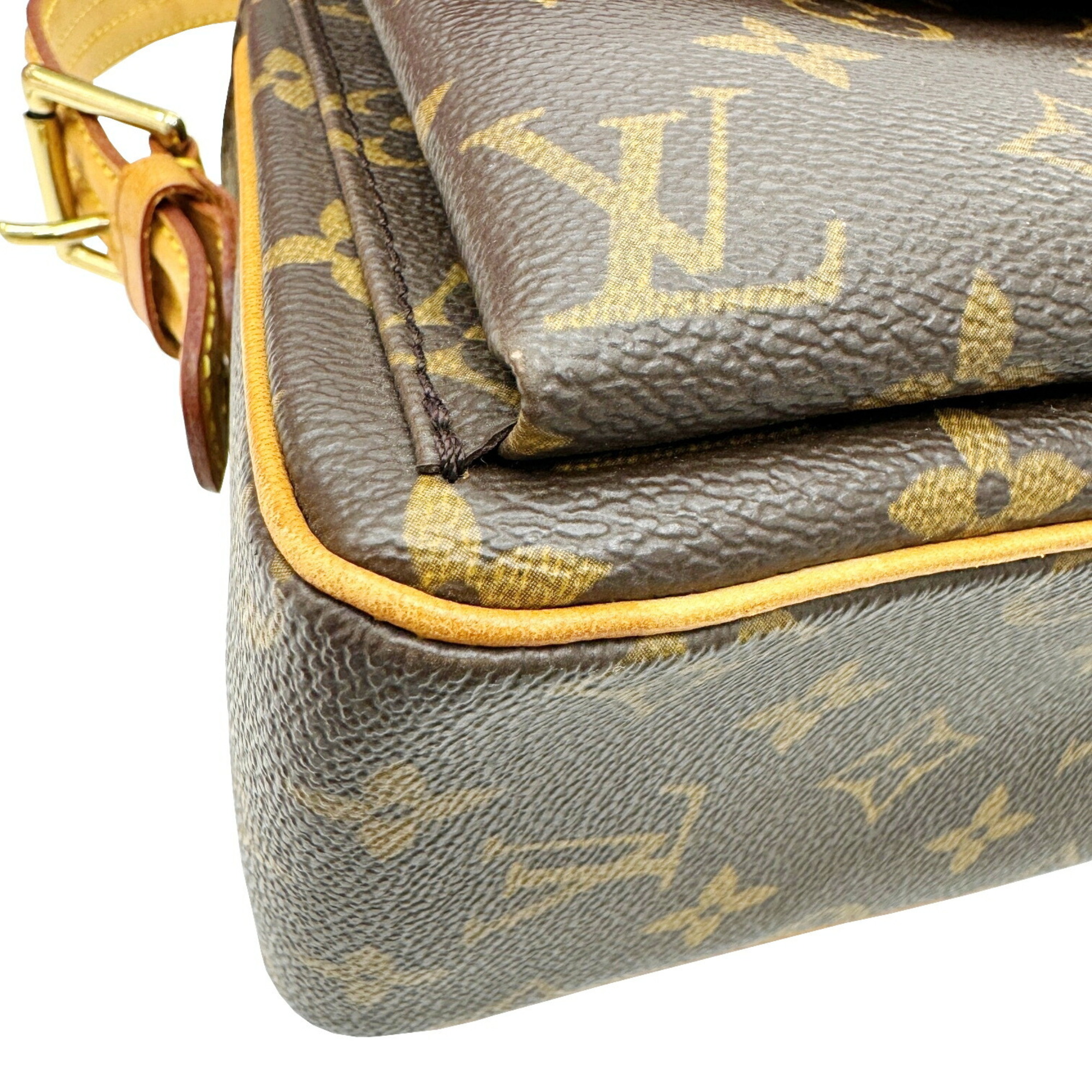 LOUIS VUITTON Louis Vuitton Viva Cite MM Monogram M51164 AR1014 Shoulder Bag Women's Canvas Brown