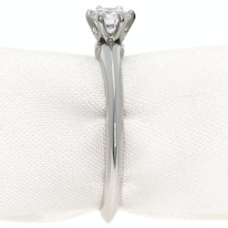 Tiffany Solitaire Diamond Knife Edge Ring, Platinum PT950, Women's, TIFFANY&Co.