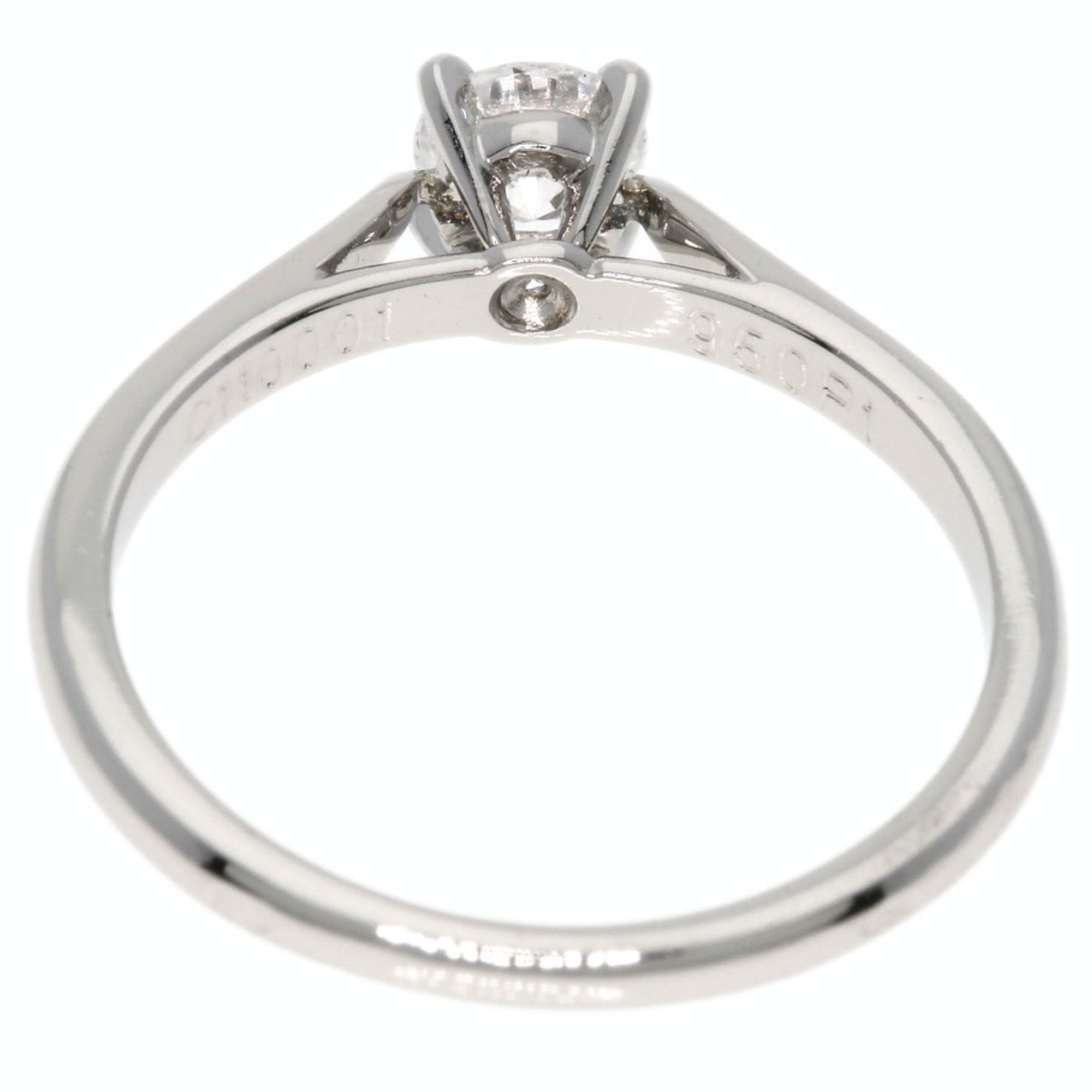 Cartier Solitaire Diamond #45 Ring Platinum PT950 Women's CARTIER