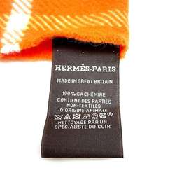 Hermes scarf blanket check cashmere HERMES