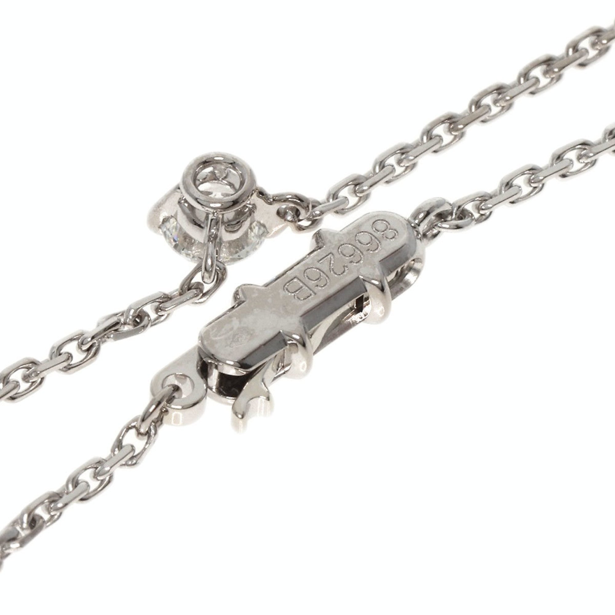 Cartier Diamond G-VS1-V Necklace K18 White Gold Women's CARTIER