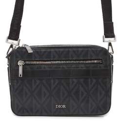 Christian Dior Shoulder Bag CD Diamond Safari 1ESPO206CDP Black