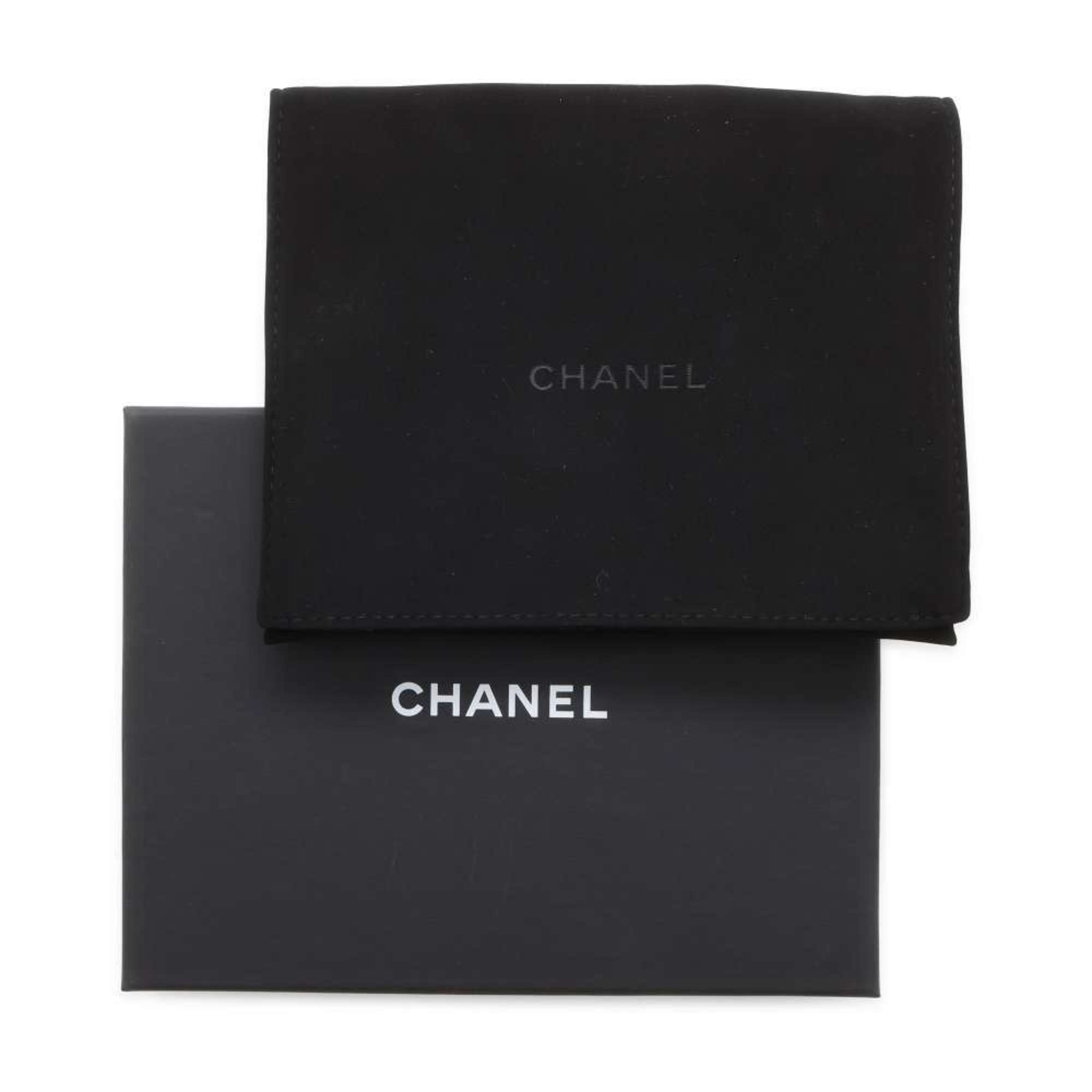 Chanel Tri-fold Wallet Matelasse Small Flap Caviar Skin AP3081 Black