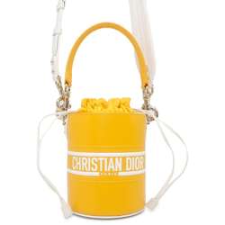 Christian Dior Handbag Vibe Bucket 2way Shoulder Bag White Sale Item