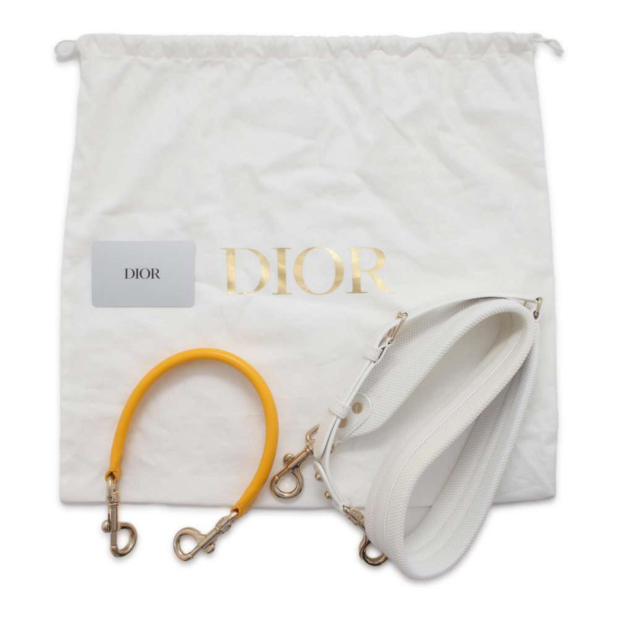 Christian Dior Handbag Vibe Bucket 2way Shoulder Bag White Sale Item