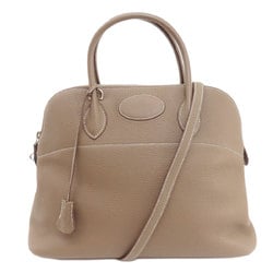 Hermes Bolide 35 Etoupe Handbag Taurillon Women's HERMES