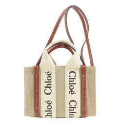 Chloé Chloe Woody Shoulder Bag Canvas Women's CHLOE