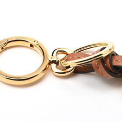 LOEWE Anagram Charm Keychain Keyring C821232X01 Classic Calf Brass S-156156