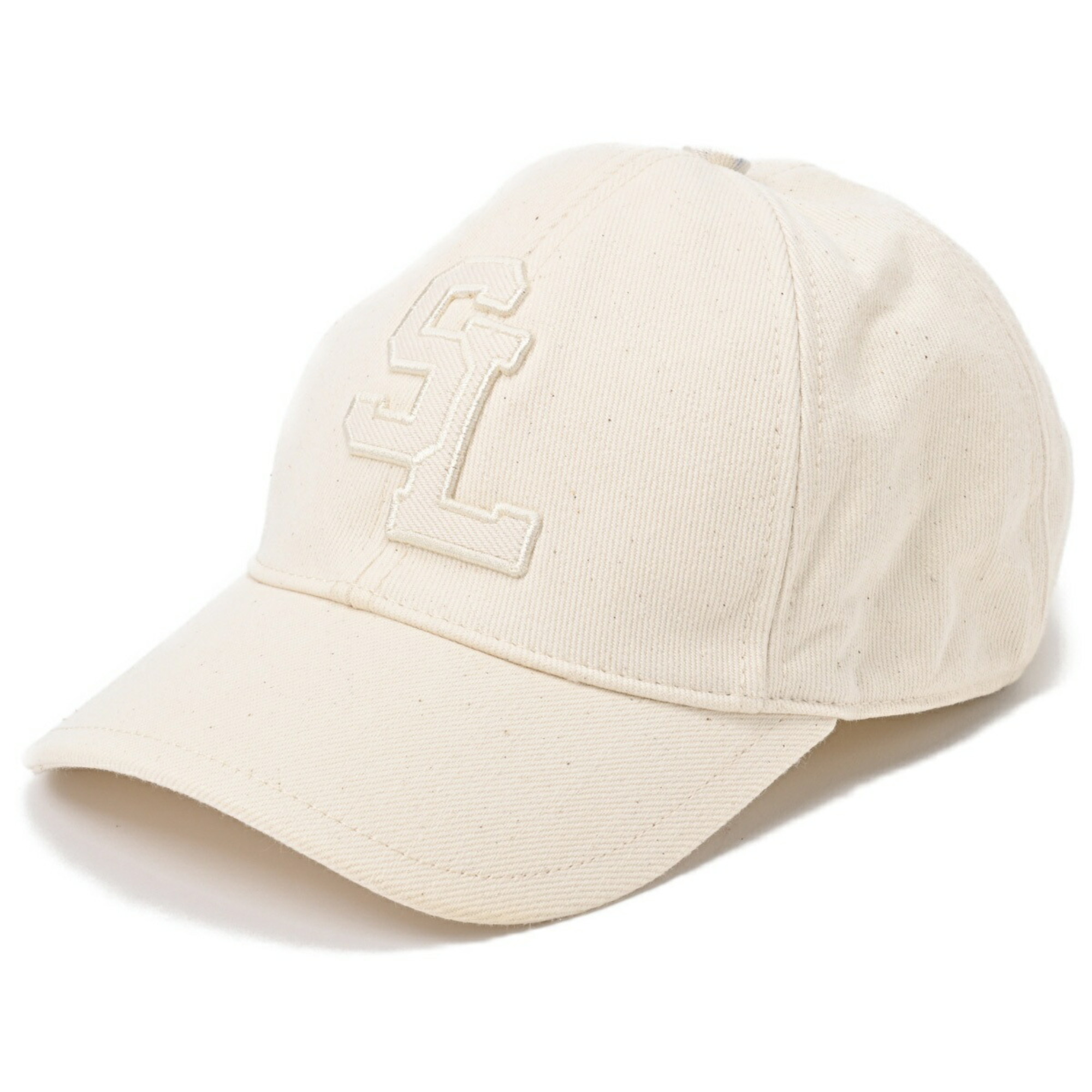 Yves Saint Laurent Saint Laurent SL Baseball Cap 690975 Cotton Ivory #57 S-156098