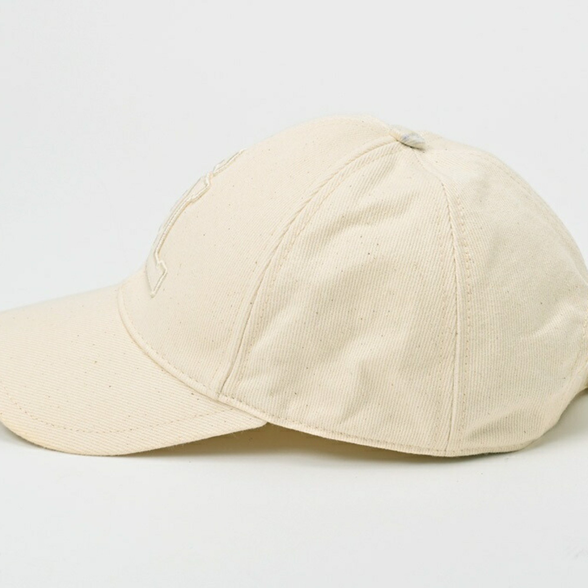 Yves Saint Laurent Saint Laurent SL Baseball Cap 690975 Cotton Ivory #57 S-156098