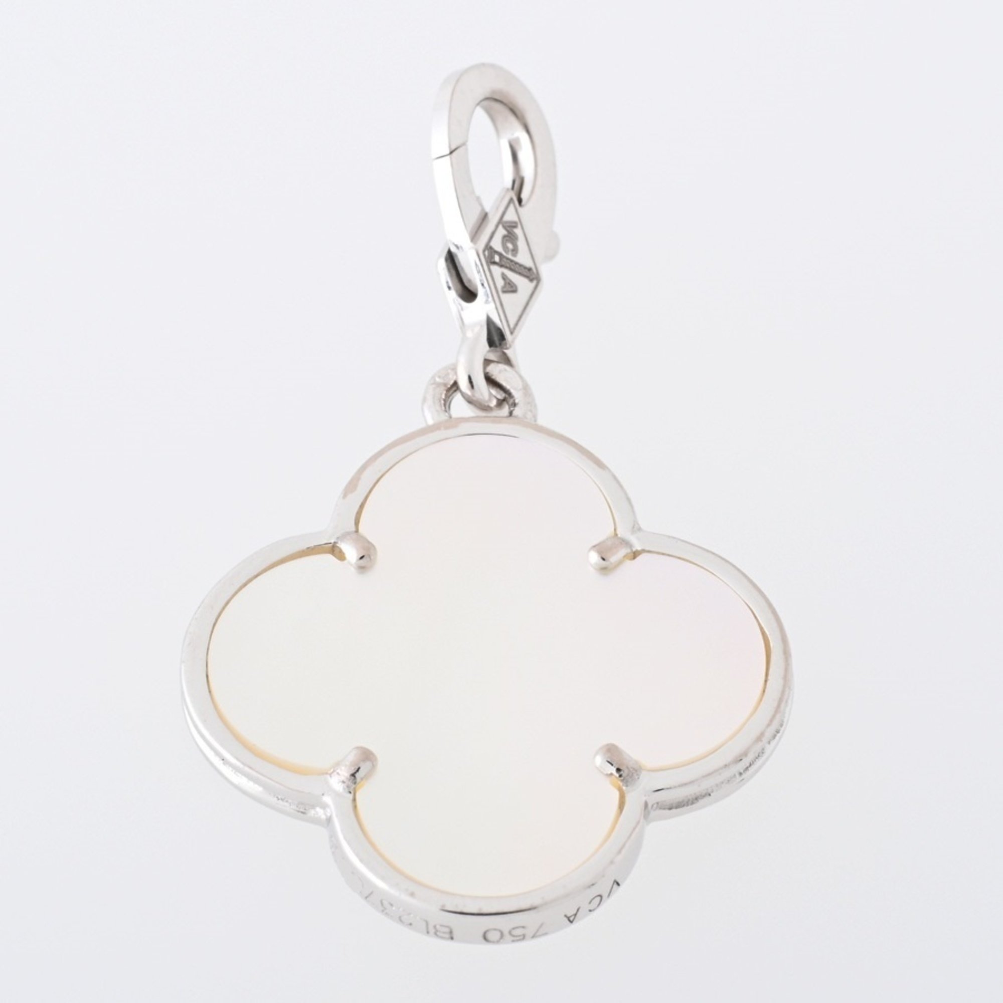 Van Cleef & Arpels Van Cleef & Arpeis Magic Alhambra Pendant Charm K18WG Shell A-155907