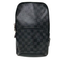 LOUIS VUITTON N41719 Avenue Sling Bag Damier Body Black Men's