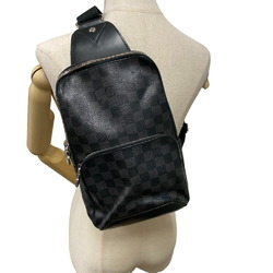 LOUIS VUITTON N41719 Avenue Sling Bag Damier Body Black Men's