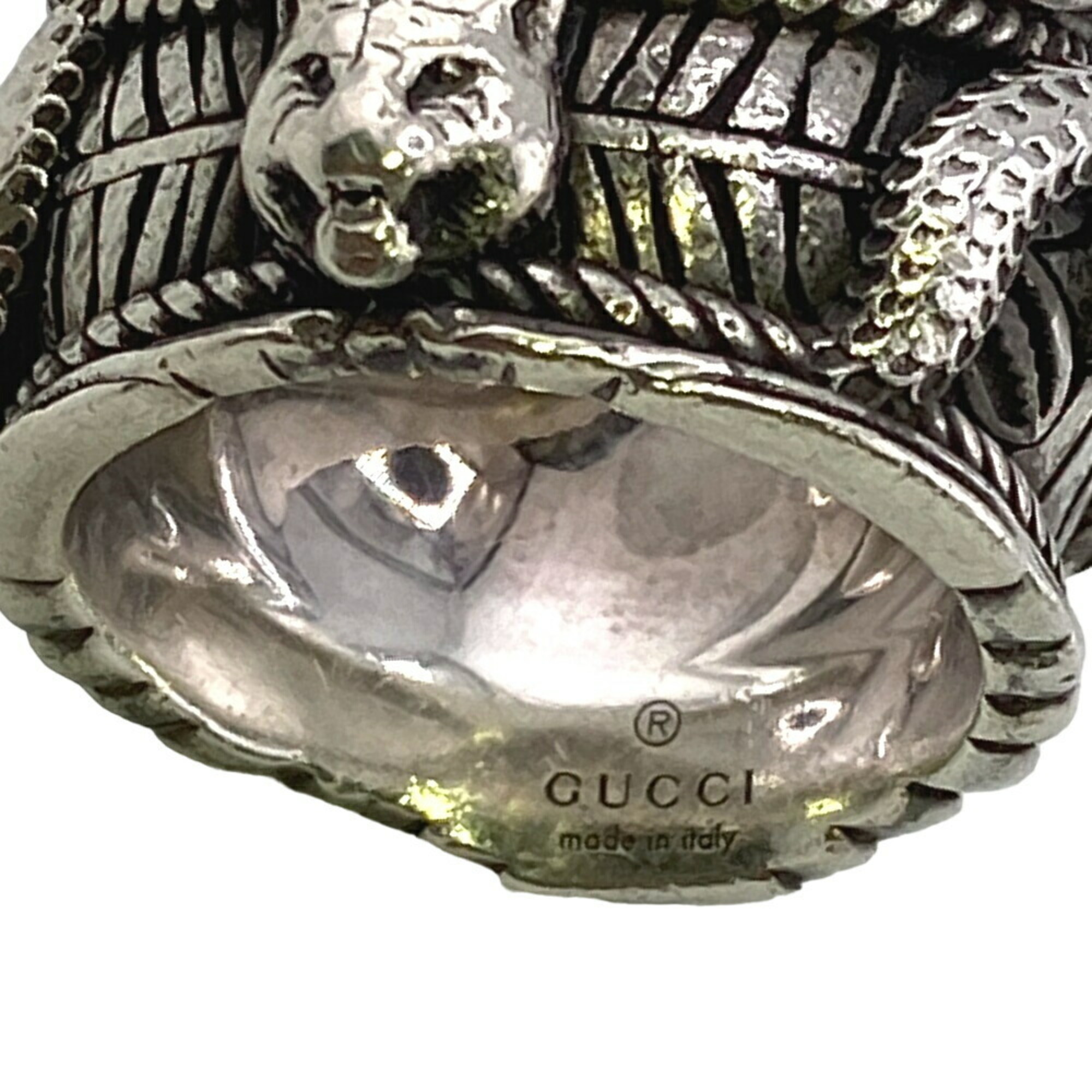 GUCCI Gucci Garden 925 Double Snake Ring Silver Unisex