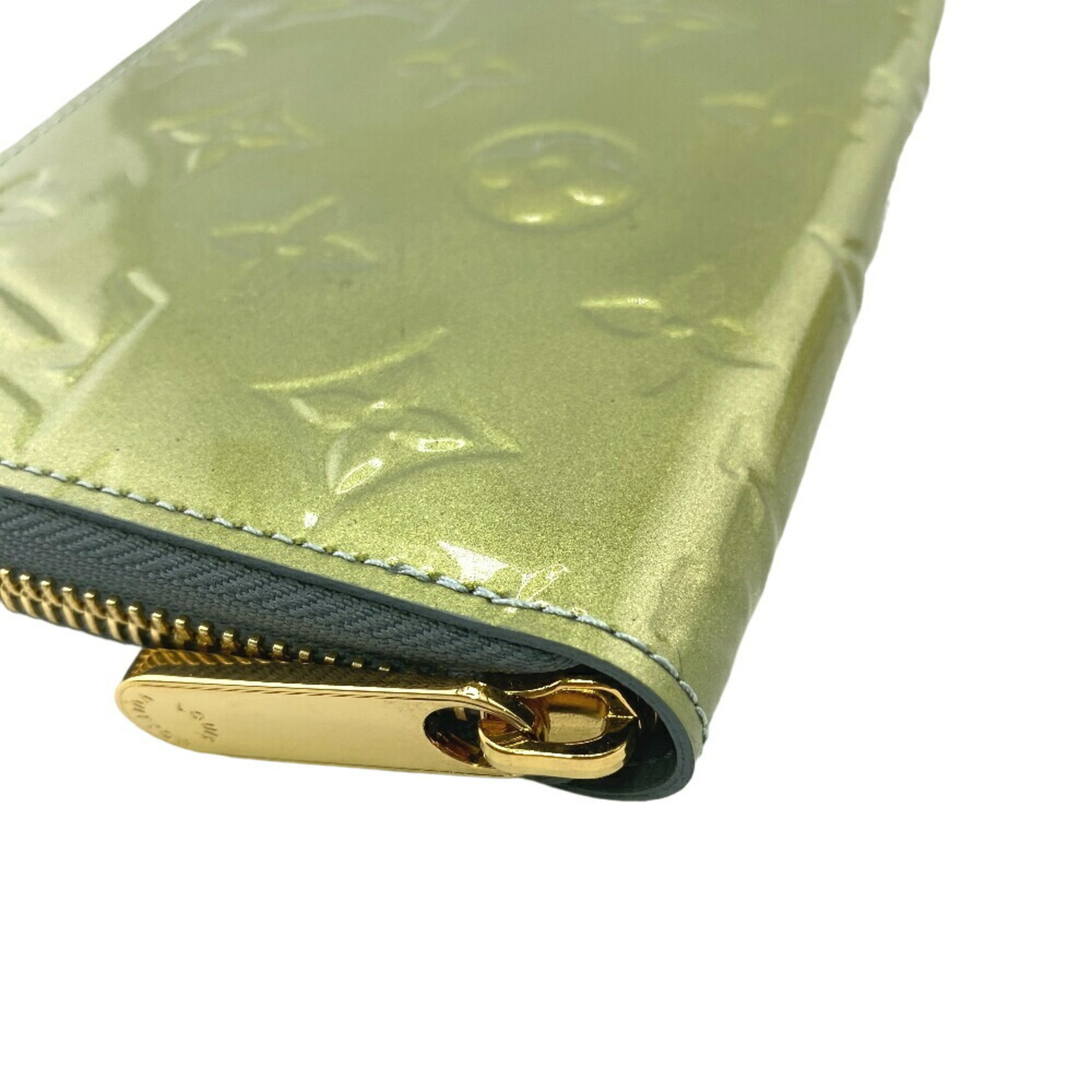 LOUIS VUITTON M91565 Zippy Wallet Round Long Green Women's