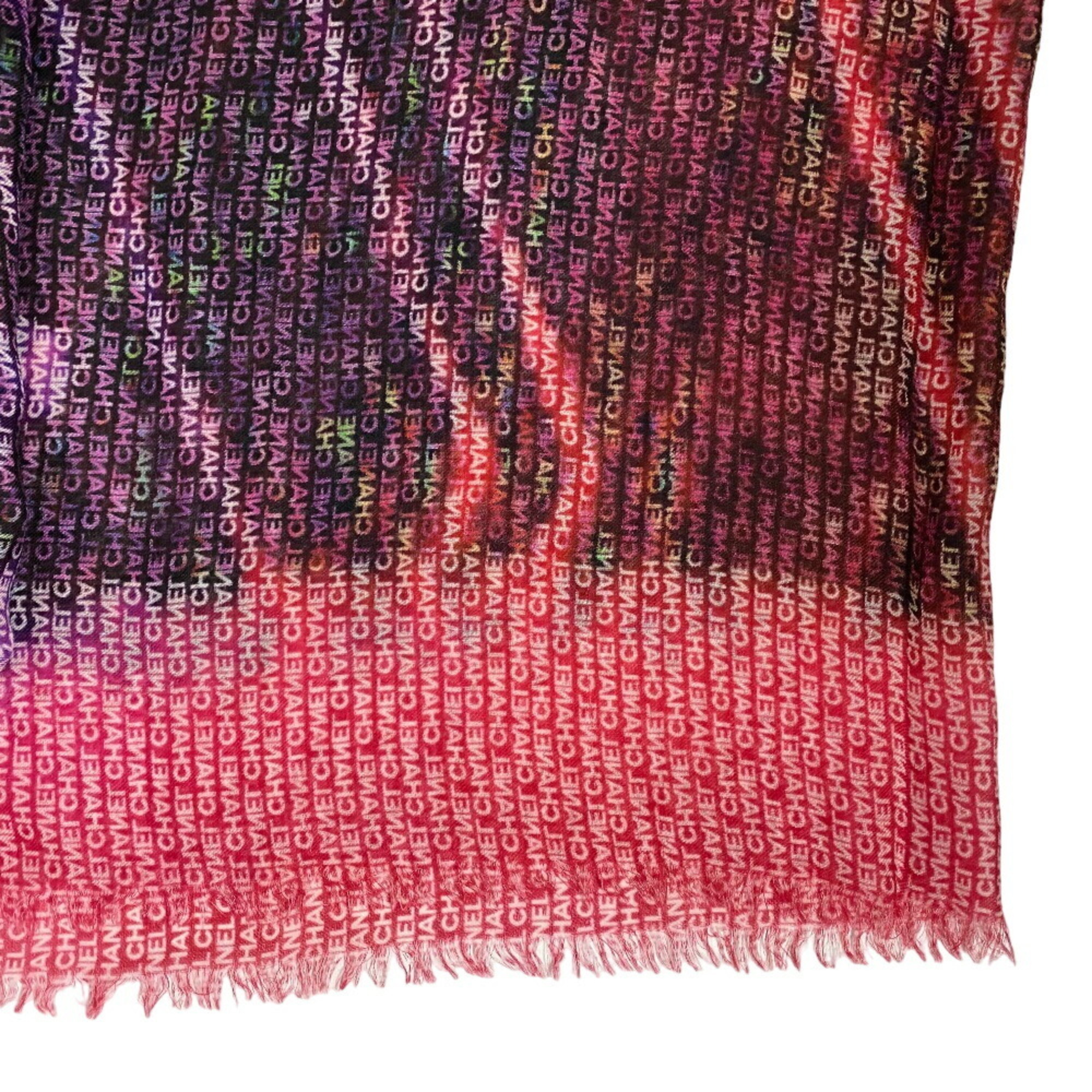 CHANEL 17S Coco Mark Scarf Muffler Pink Women's