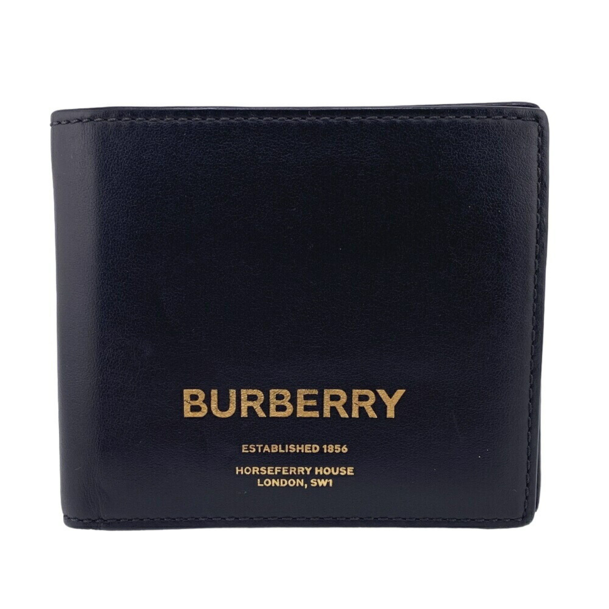 THOMAS BURBERRY Thomas Burberry Bi-fold Wallet Black Men's