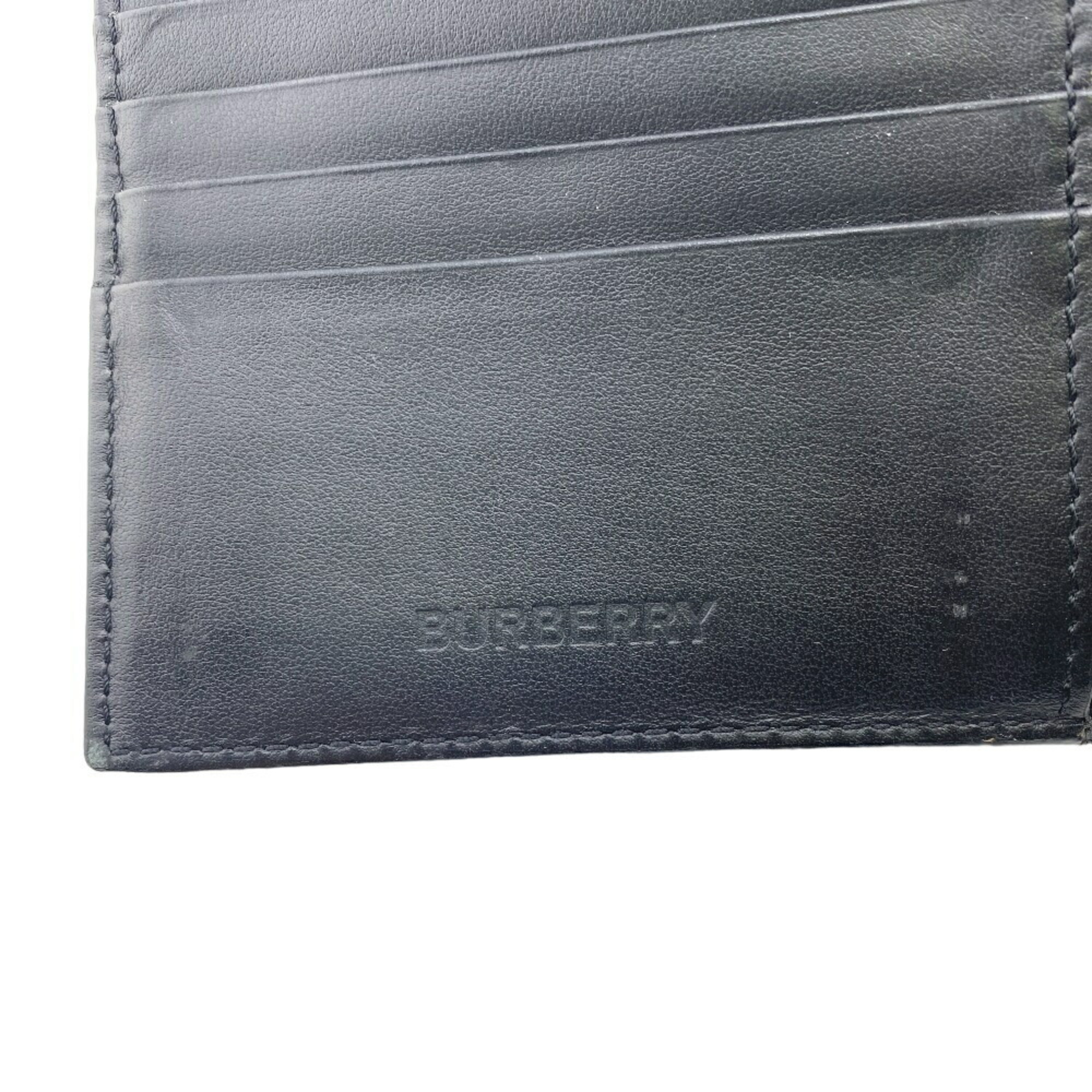 THOMAS BURBERRY Thomas Burberry Bi-fold Wallet Black Men's