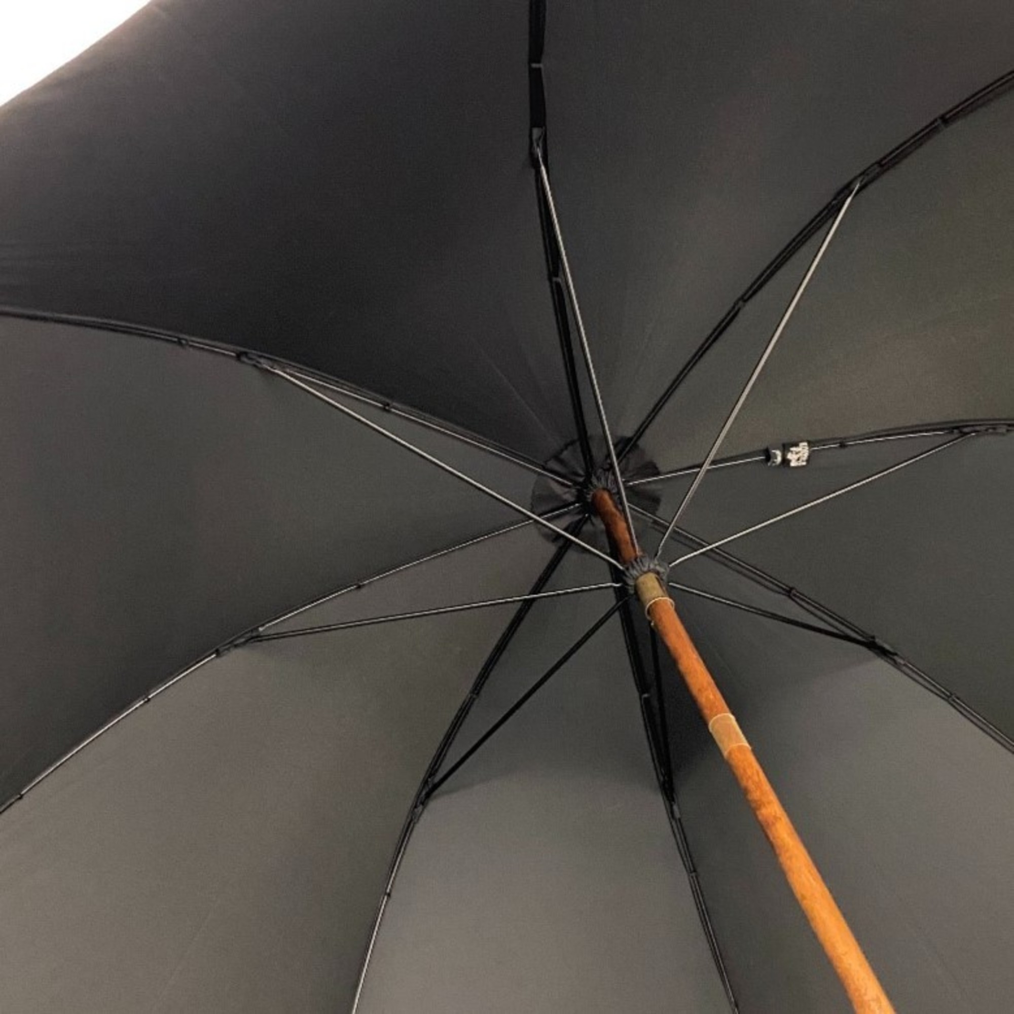 HERMES Hermes Umbrella Black Unisex